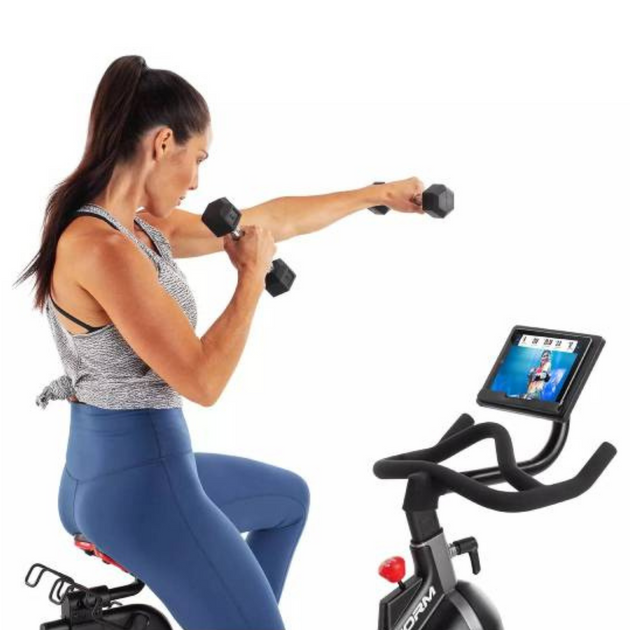 Proform Sport CX Stationary Exercise Bike with 3 Lb. Dumbbells