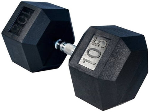 Gronk Fitness Rubber Hex Dumbbells