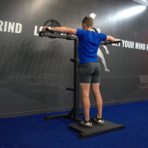 Gronk Fitness Standing Lateral Raise - Plate Loaded