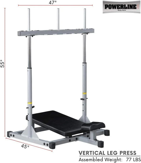 Body-Solid Powerline Vertical Leg Press (PVLP156X) - USED