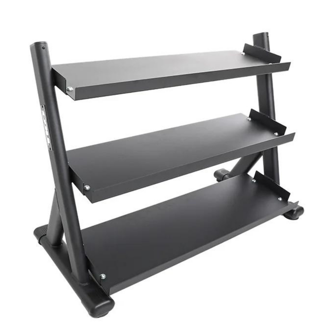 TKO 3 Tier Shelf Dumbbell Rack 6235 B Gronk Fitness Products